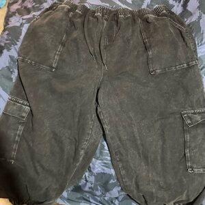 SHEIN Black Curve Cargo Pants